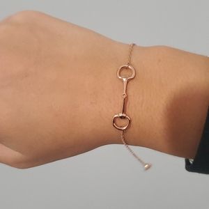 Rosegold adjustable buckle bracelet